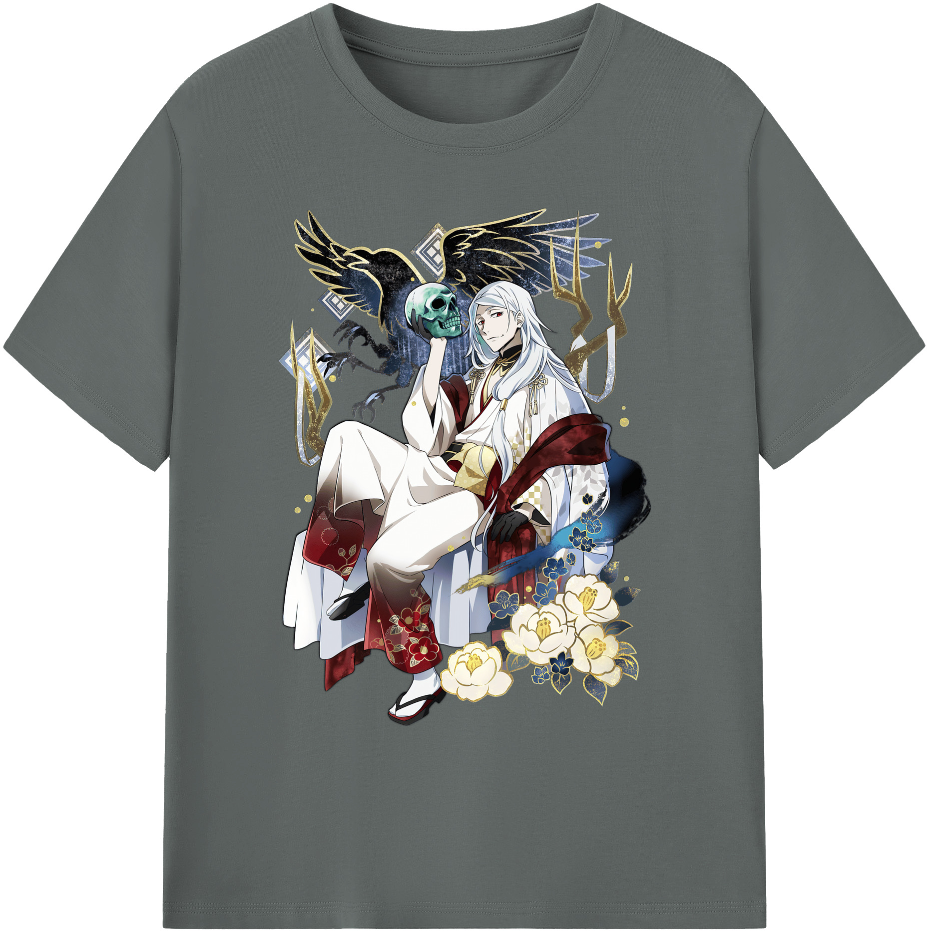 （画像用） 文豪ストレイドッグス Bungo Stray Dogs 綿100％ メンズ半袖Tシャツ｜肌触りやわらか＆通気性